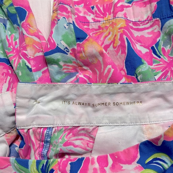 Lilly Pulitzer Chipper Floral Shorts 10" Inseam Size 2 - Picture 7 of 7